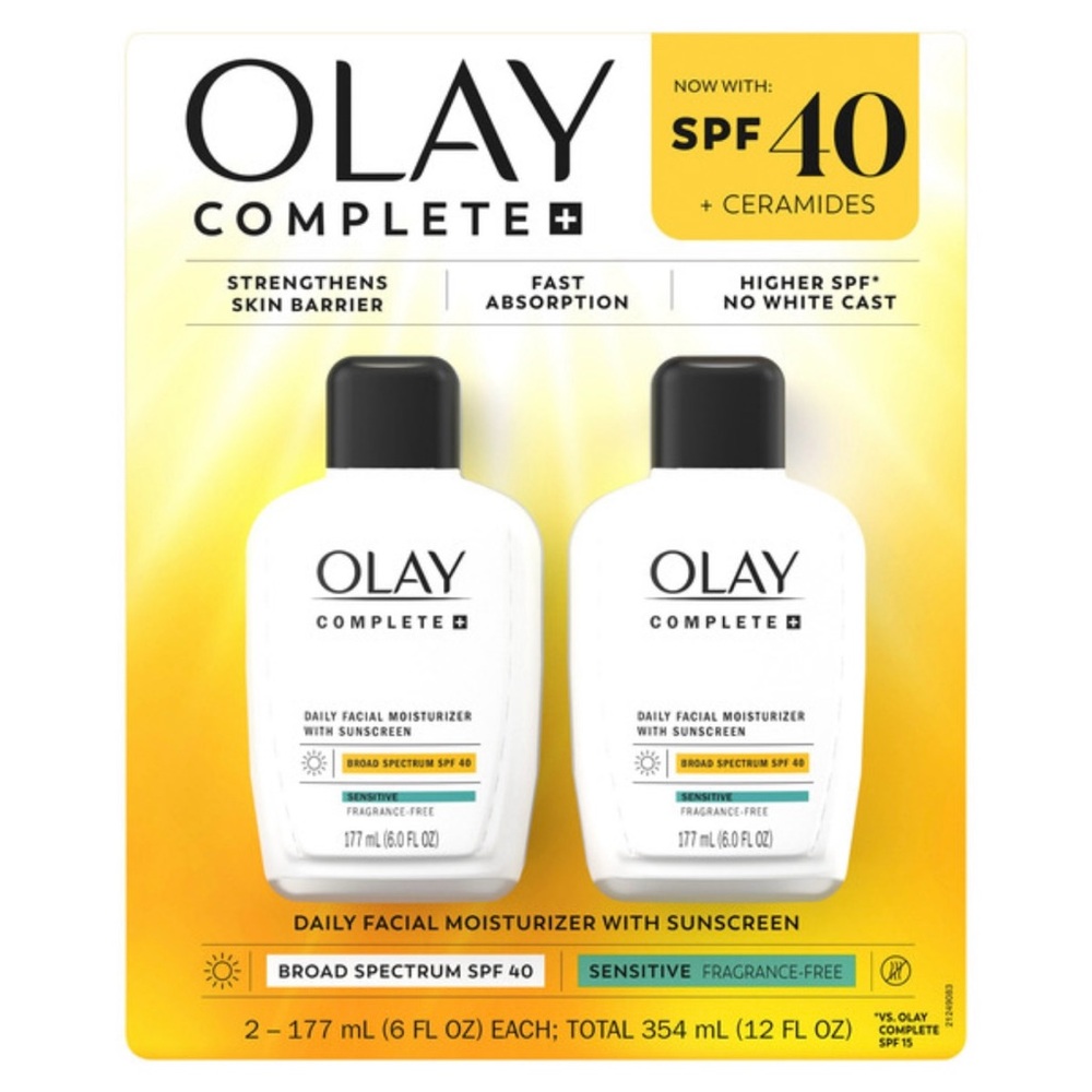 New 17 Packs, 2 Per Pack, 68 Total Olay Complete SPF Daily Facial Moisturizer